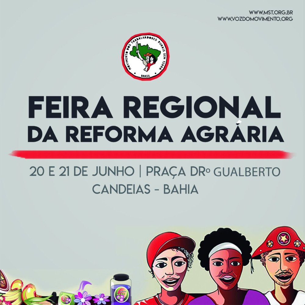 Candeias sedia a Primeira Feira Regional Da Reforma Agrária