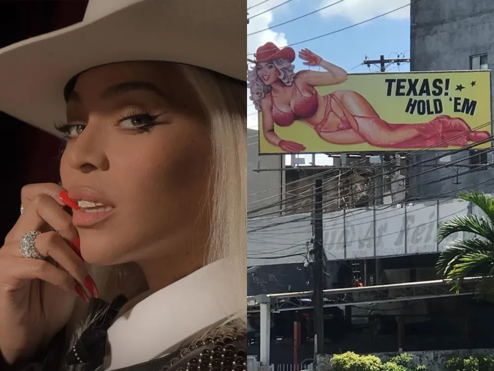 Beyoncé: Fãs encontram outdoor de “Texas Hold ‘Em” em Salvador e alimentam teorias!