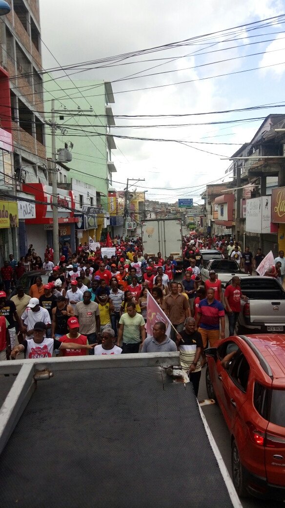 Frente Popular unificada de Candeias convoca população da cidade para greve geral nesta sexta