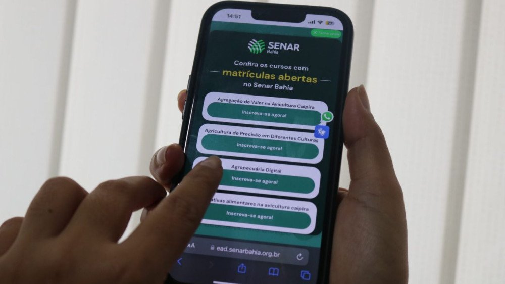 Senar Bahia oferta três mil vagas para cursos gratuitos EaD