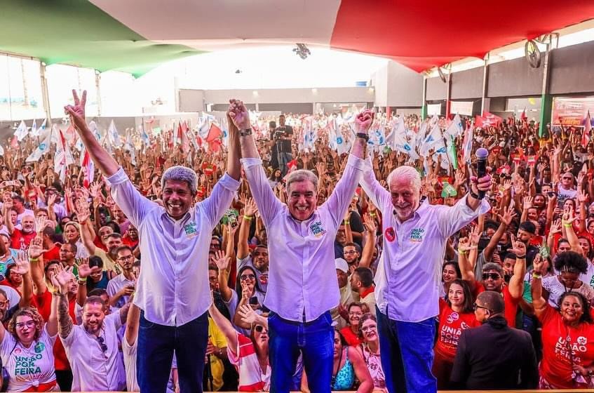 Ao lado de Jerônimo e Wagner, Zé Neto lança pré-candidatura à prefeito de Feira de Santana