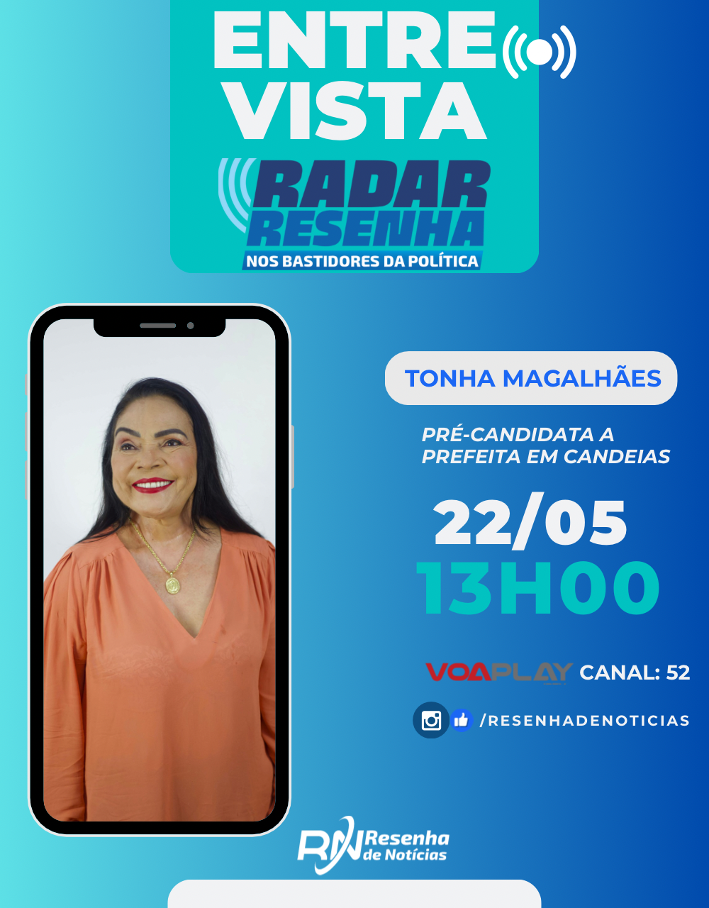 Tonha Magalhães é a entrevistada do #RadarResenha desta quarta-feira.