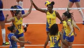 Brasileiras vencem Rússia no vôlei e encaram China nas quartas