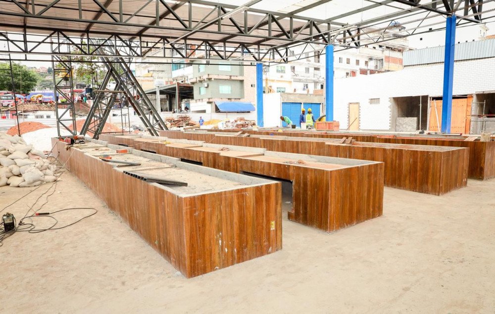 Centro de Abastecimento tem obras avançadas em Candeias