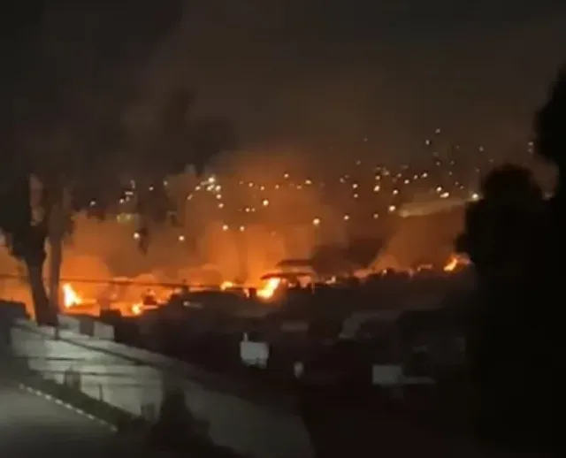 Incêndio acidental no Cemitério São Jorge; imagens assustaram moradores