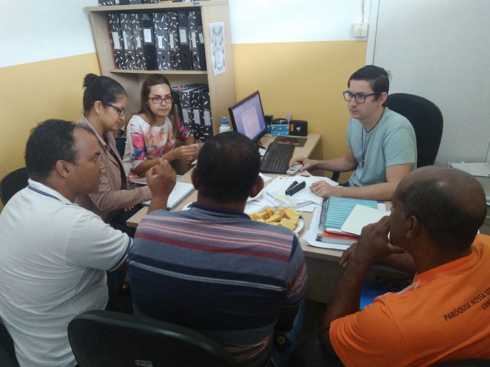 Secretário de Turismo de Candeias se reúne com a Pastoral do romeiros !