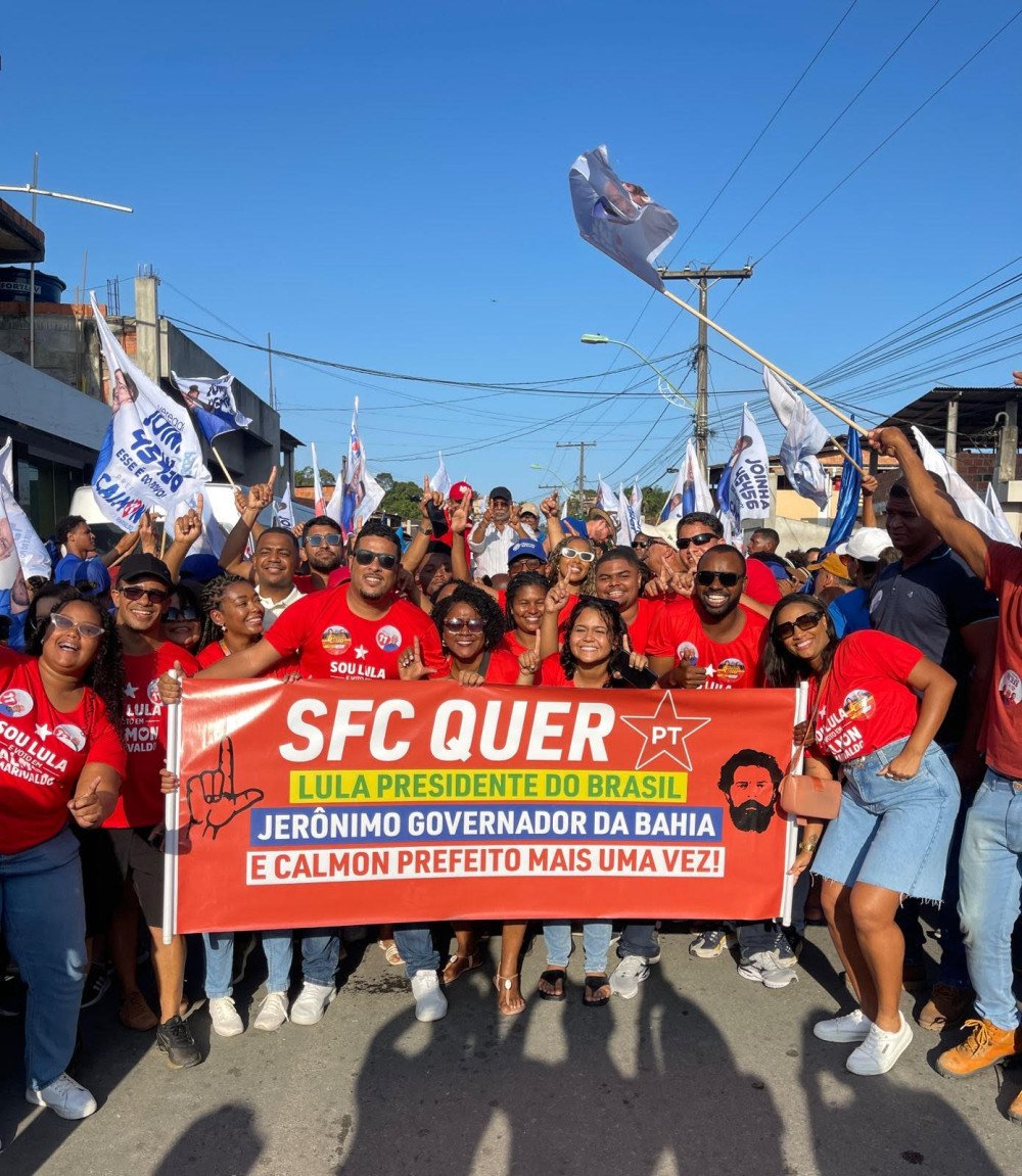 SFC: Militantes do PT declaram apoio ao Prefeito Antônio Calmon e ao vice - Marivaldo do Amaral.