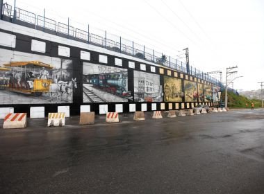 Mais Grafite: Painel com 67 metros de extensão é concluído próximo à Estação Pirajá