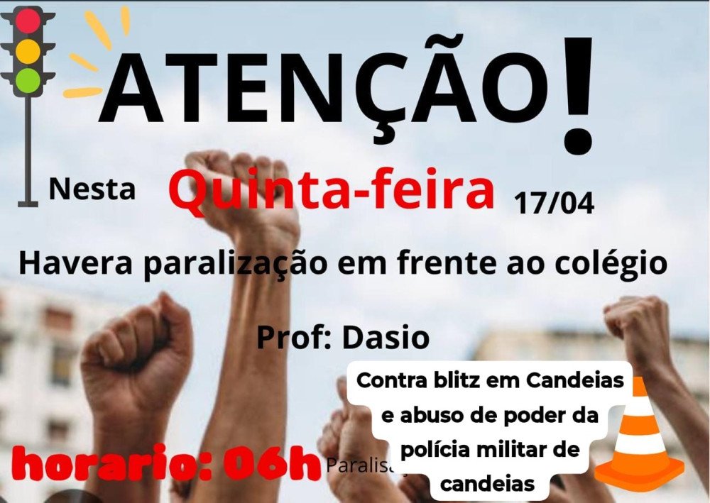 Populares organizam manifestação contra blitz no trânsito de Candeias