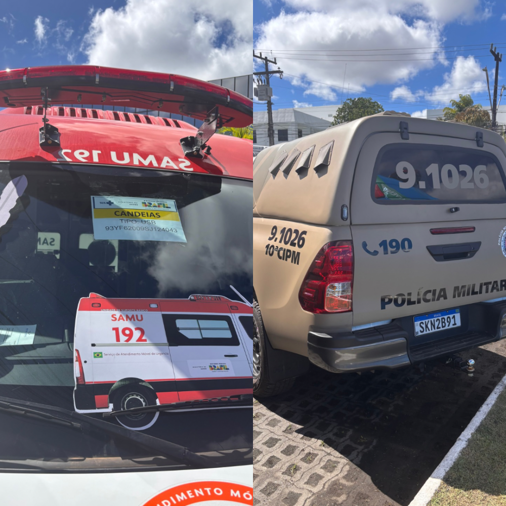 Candeias recebe nova ambulância do SAMU e viatura da Polícia Militar neste sábado