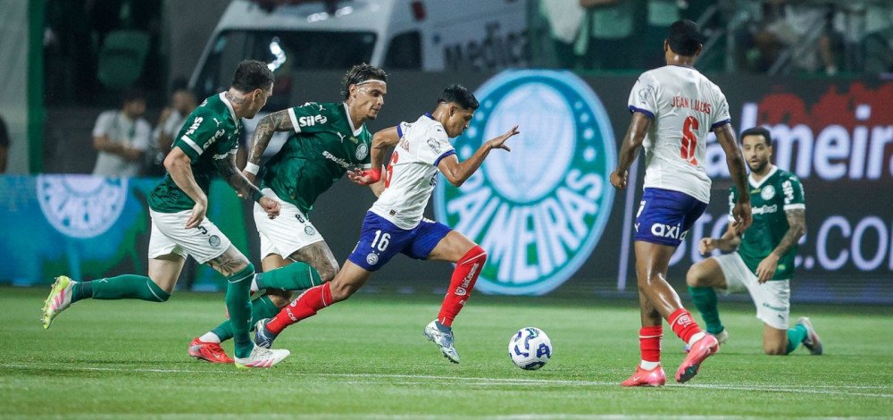 Nos acréscimos, Bahia broca o Palmeiras no Allianz Parque pelo Brasileirão