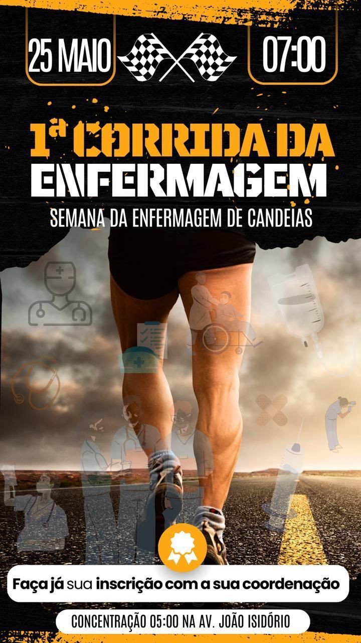 Candeias promove a 1ª Corrida da Enfermagem em homenagem aos profissionais da saúde