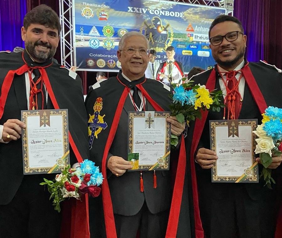 Adolpho Loyola é homenageado com a mais alta honraria da Ordem DeMolay