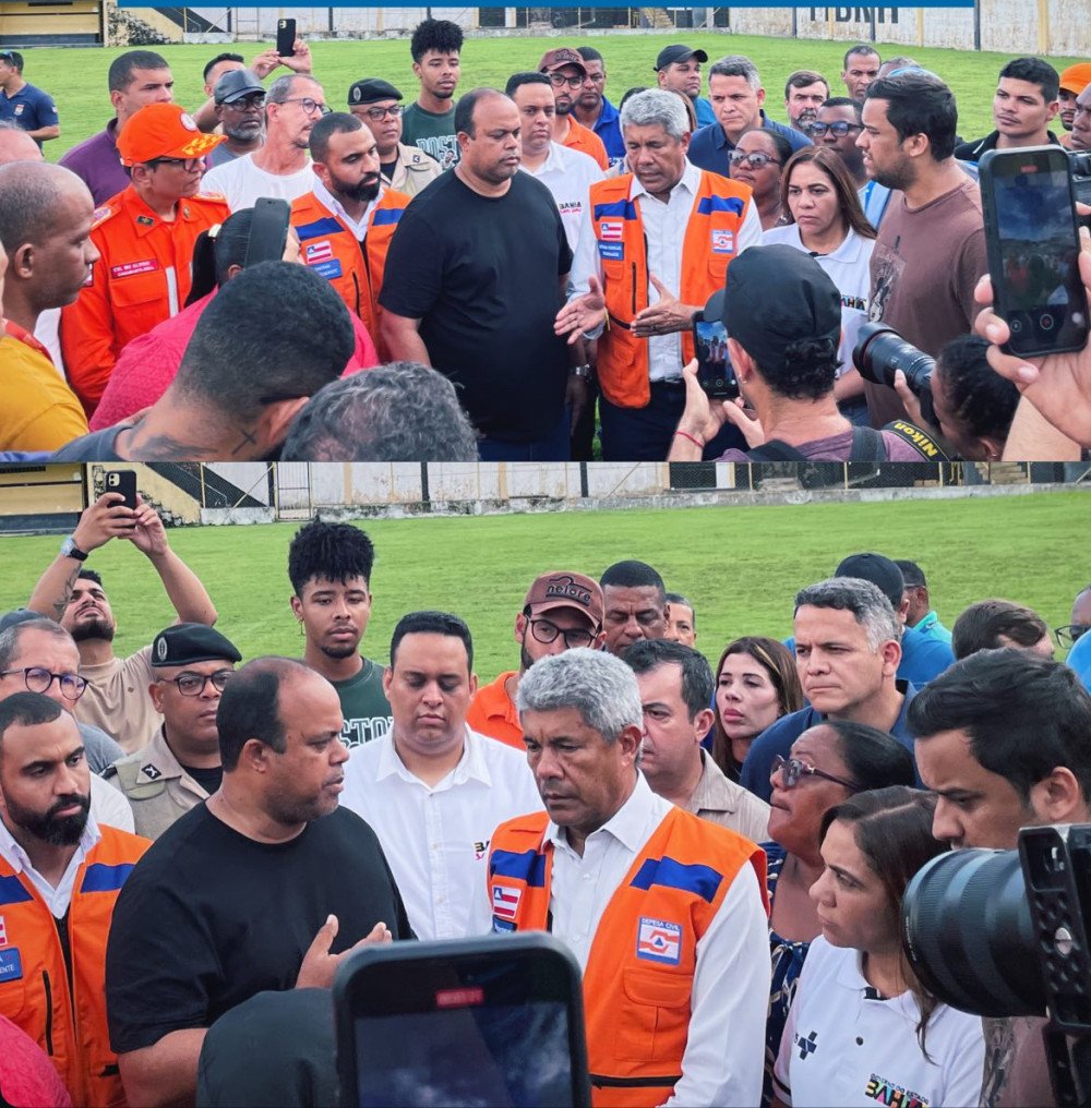 Jerônimo Rodrigues visita Santo Amaro e anuncia apoio às vítimas da enchente