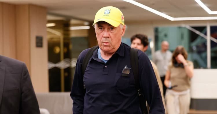 Ancelotti desembarca no Rio de Janeiro para assumir a Seleção brasileira