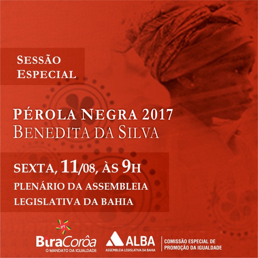 Mulheres negras serão homenageadas por Bira Corôa e Benedita da Silva na ALBA