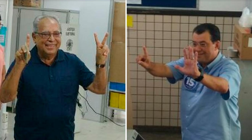 Amazonino Mendes e Eduardo Braga vão para o 2º turno no Amazonas