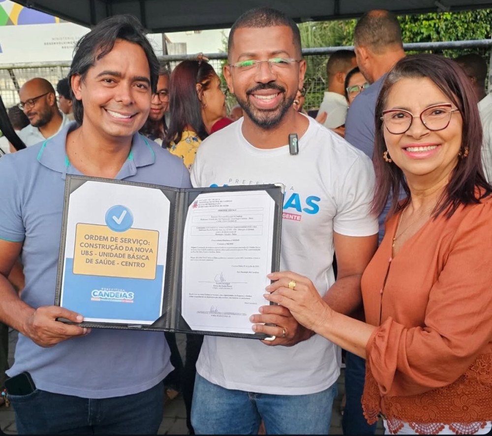 Pitágoras celebra adesão de Tânia à base do prefeito Eriton Ramos e destaca construção de nova UBS no centro de Candeias