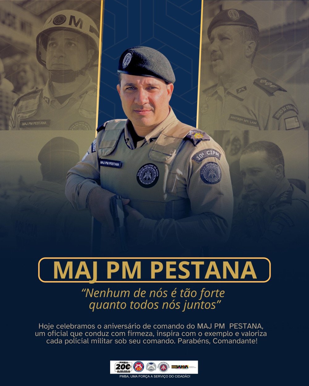 Major PM Pestana completa 2 anos no comando da 10ª CIPM
