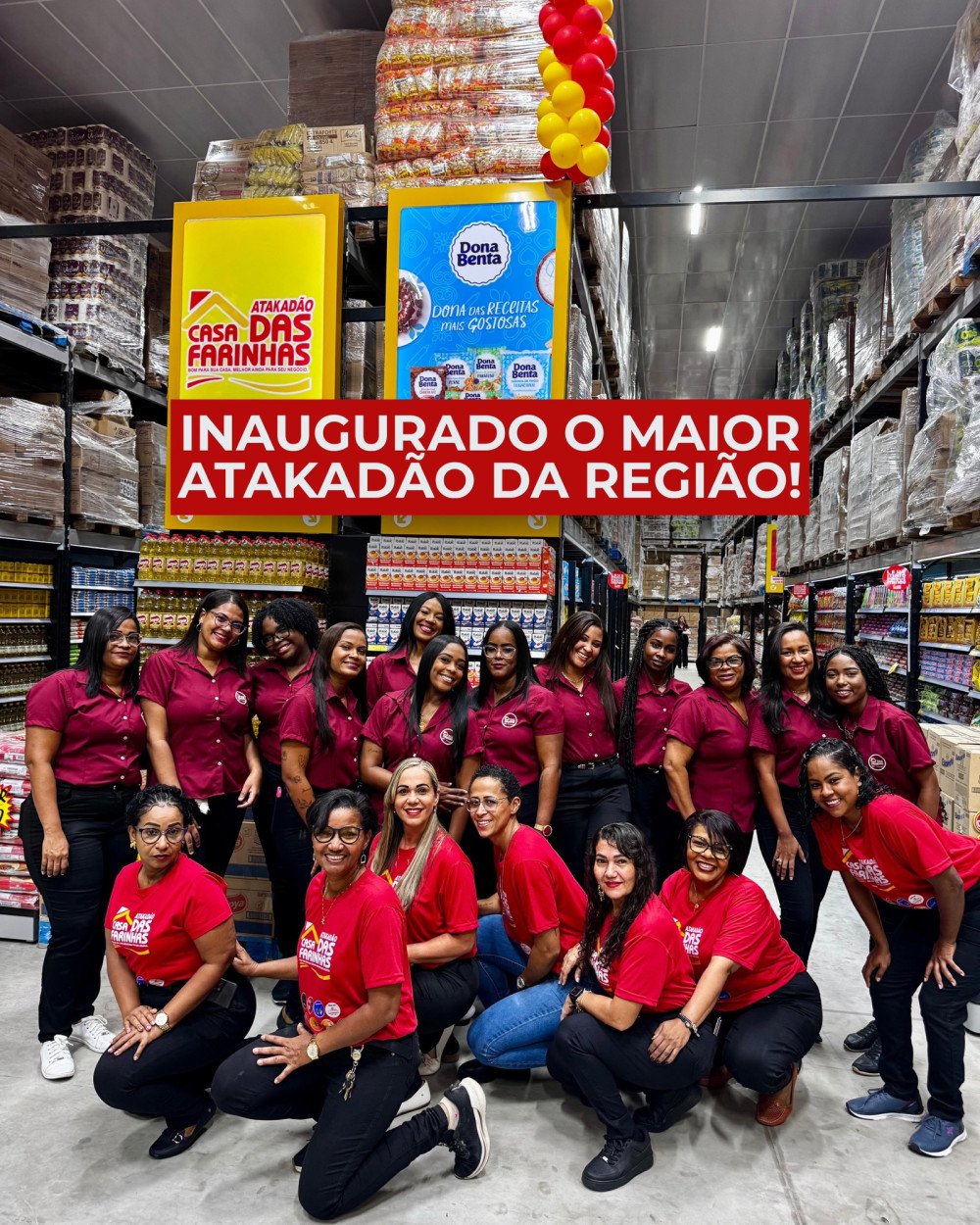 Inauguração do Atacadão Casa das Farinhas movimenta a região e reúne multidão em clima de festa.