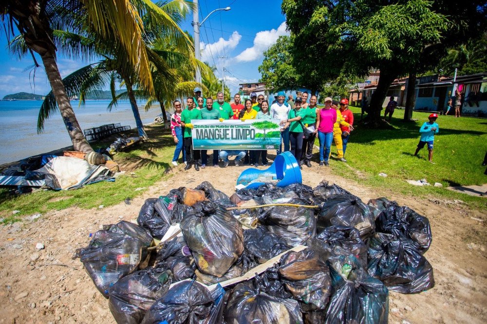 SEDUMAM realiza IV Mutirão Mangue Limpo na Ilha de Maria Guarda