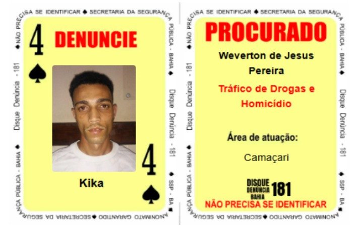 Polícia Civil prende “Kika”, o “4 de Espadas” do Baralho do Crime