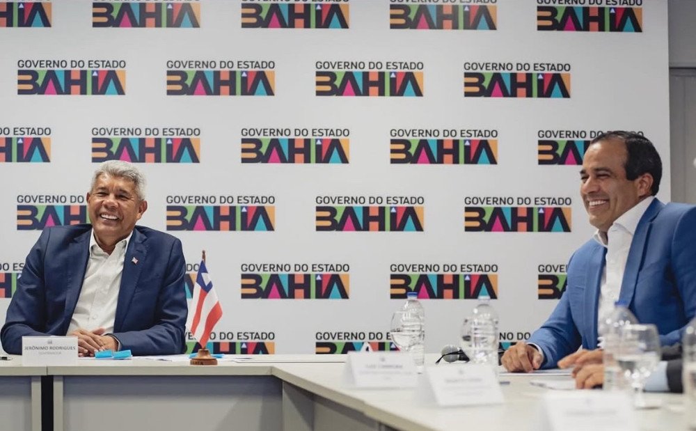 Governador Jerônimo Rodrigues e prefeito Bruno Reis discutem avanços para Salvador em reunião
