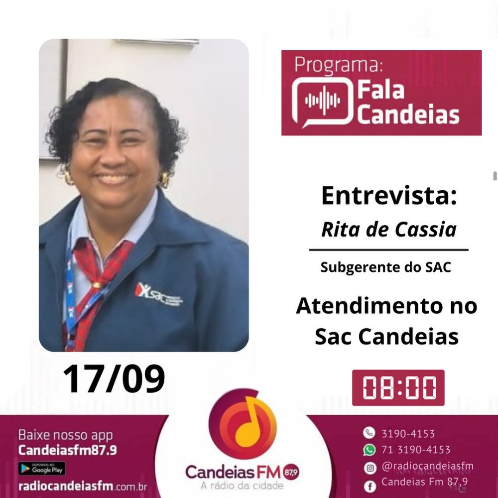 Candeias FM entrevista subgerente do SAC sobre serviços à população