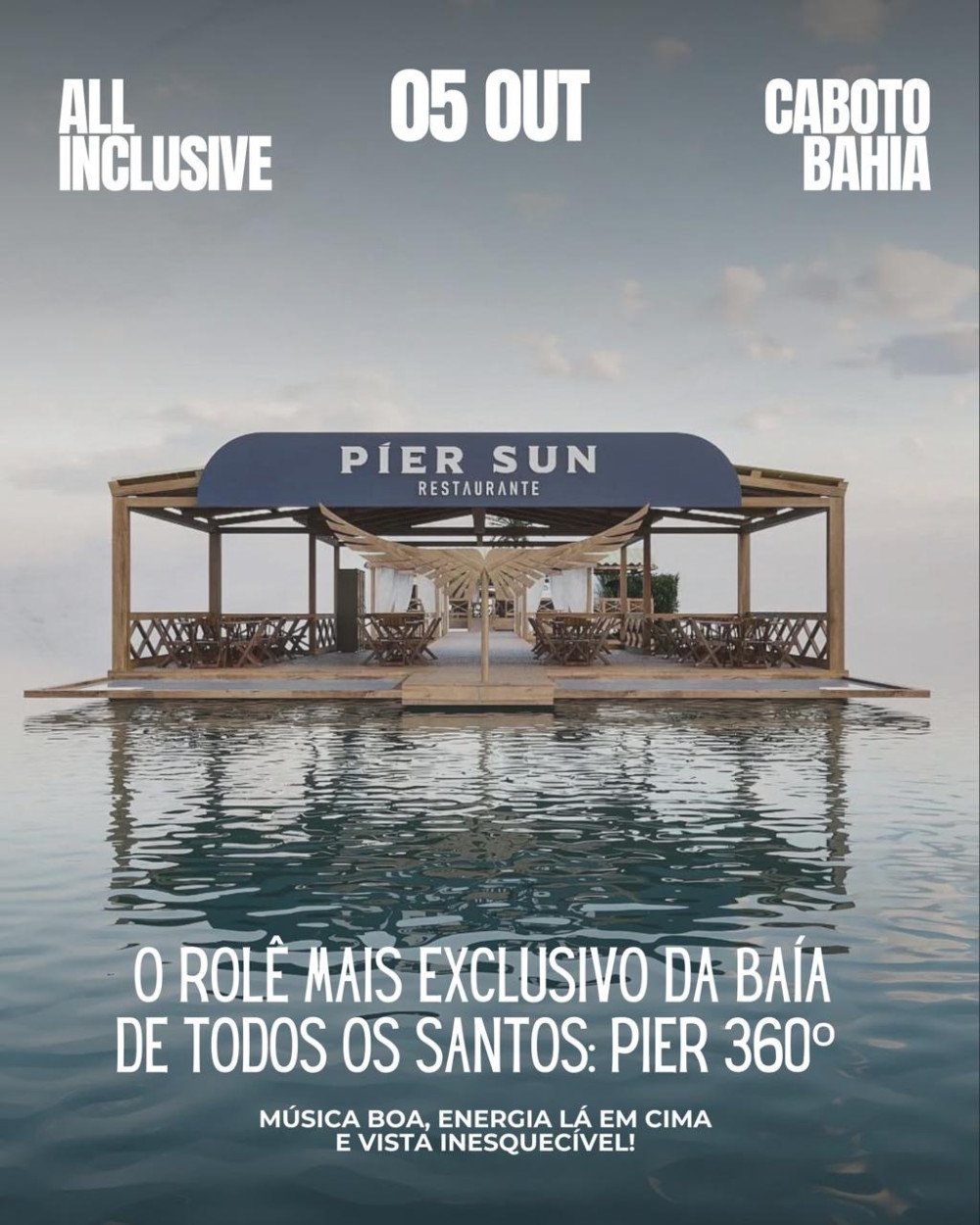 Samba Pier: Píer Sun realiza primeira edição com open food, open bar e atrações musicais em Candeias