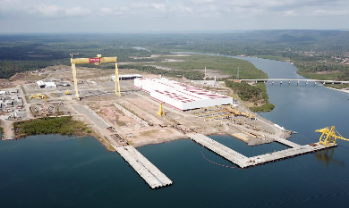 Estaleiro em São Roque do Paraguaçu será usado como canteiro de obras da Ponte Salvador-Itaparica