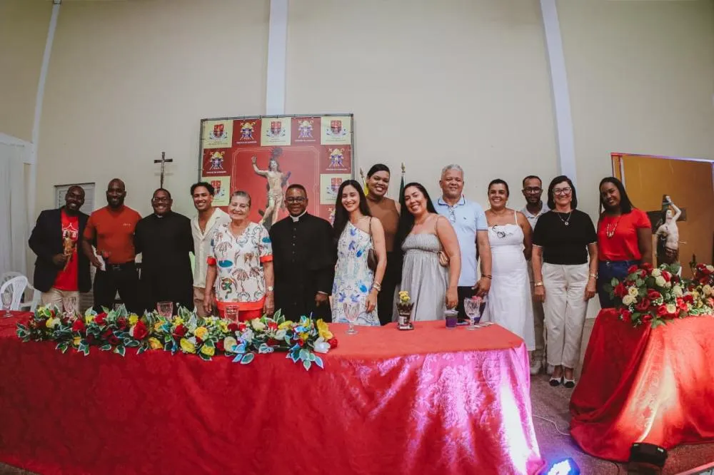 Prefeita Nilza da Mata participa de coletiva de imprensa da festa do padroeiro de São Sebastião do Passé