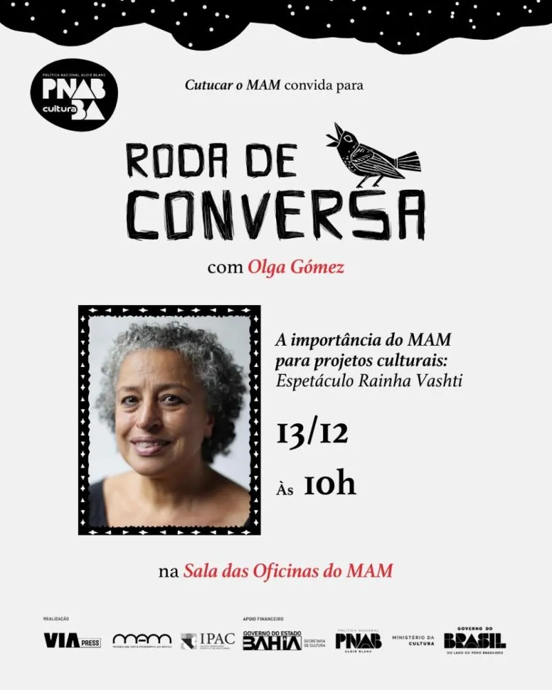 MAM promove roda de conversa gratuita com a artista plástica Olga Gómez neste sábado (13)