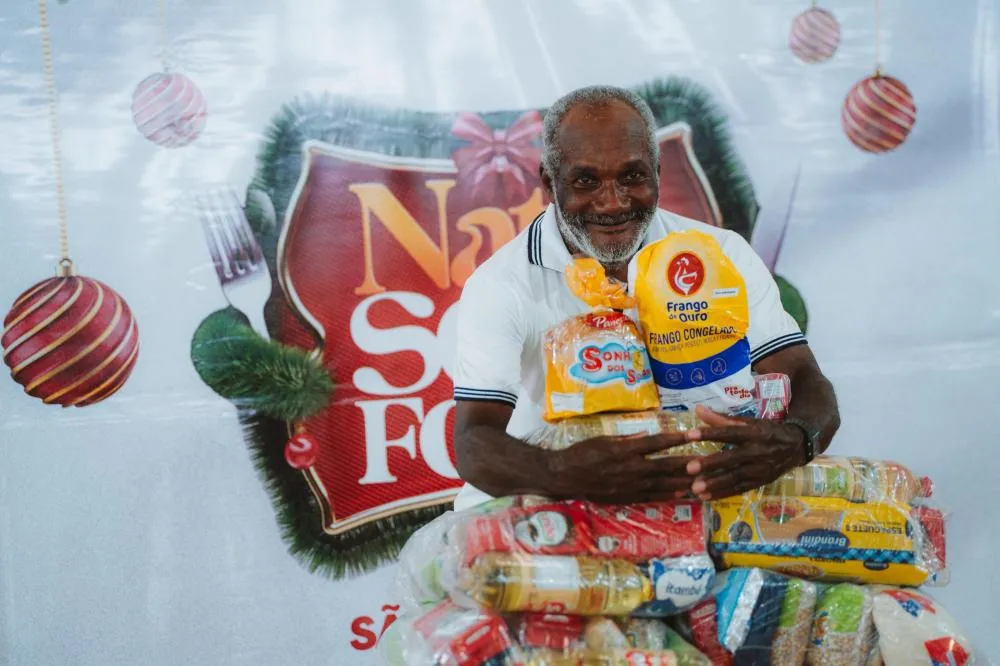 Natal sem Fome leva comida à mesa de famílias em situação de vulnerabilidade na cidade de São Sebastião do Passé