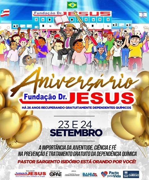 Fundação Dr. Jesus celebra aniversário neste fim de semana em Candeias
