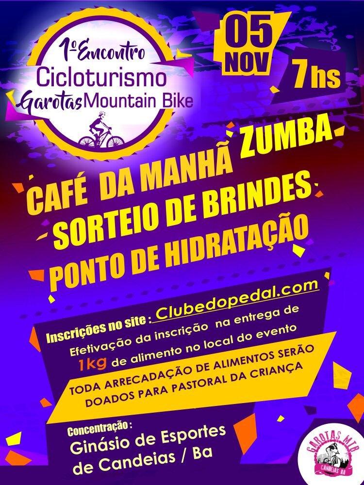 Candeias: Vem ai o 1° encontro de Cicloturismo Garotas Moutain Bike