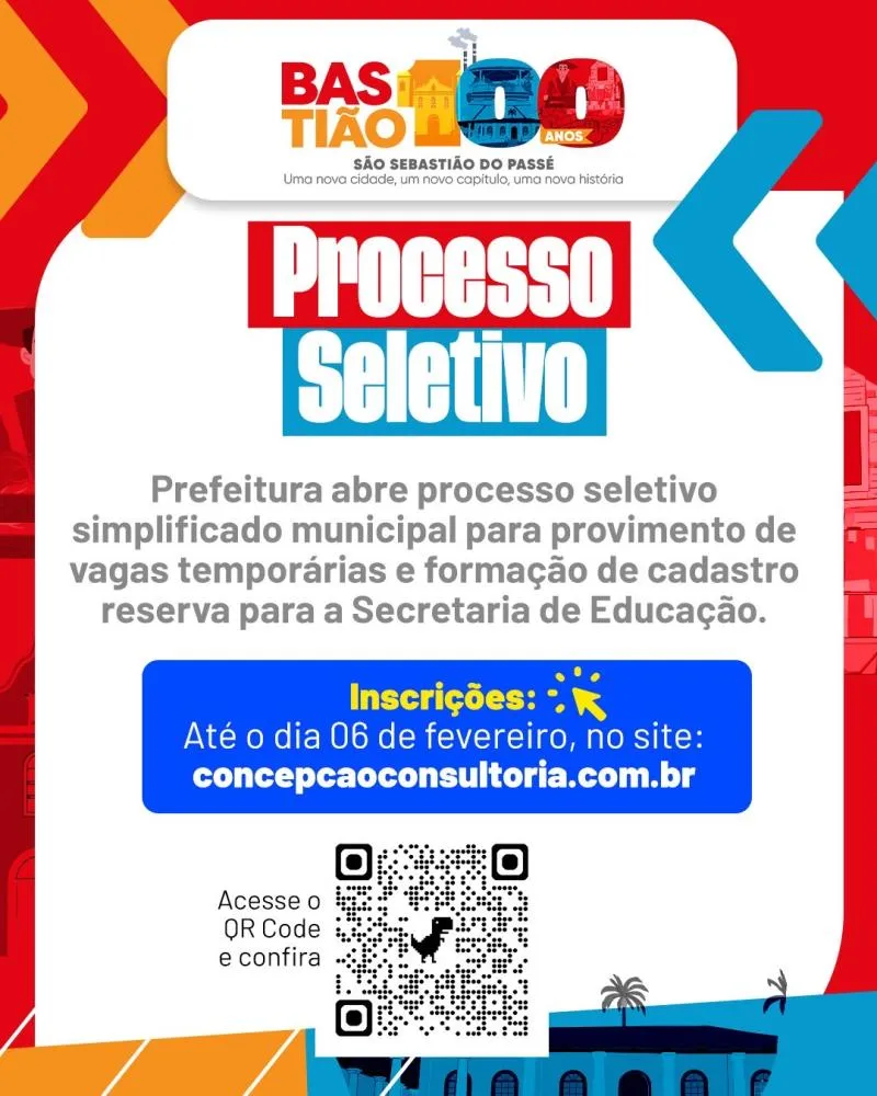 Prefeitura abre processo seletivo para vagas na área da educação