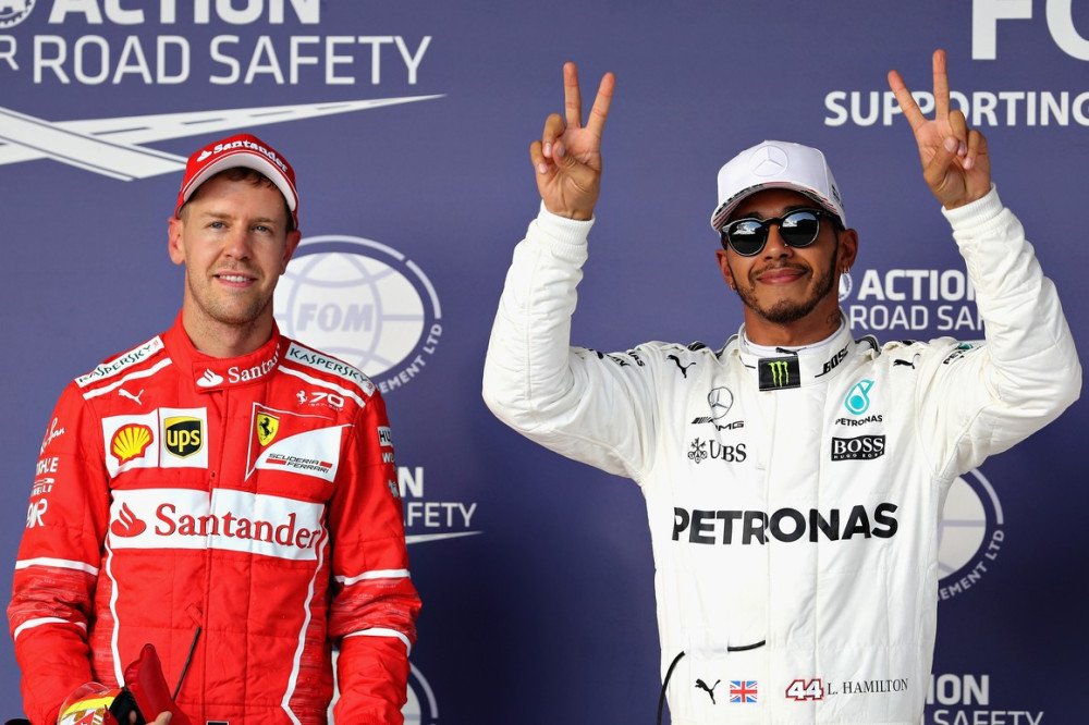 Hamilton na pole e Vettel em segundo no grid: vale vitória e até mesmo o título