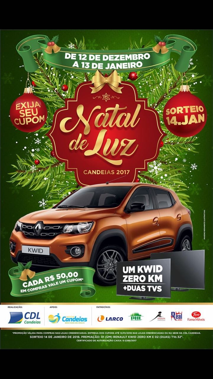 Começou nesta terça (12), o Natal de Luz Candeias !