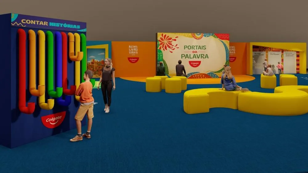 Espaço infantil “Portais da Palavra” será destaque na Bienal do Livro Bahia 2026