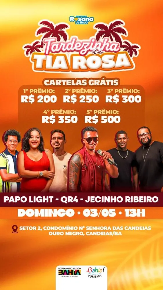 Tardezinha da Tia Rosa reúne atrações locais e ação comunitária no distrito do Ouro Negro