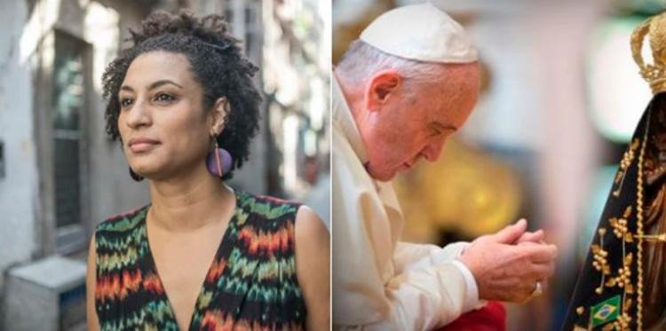 Papa Francisco telefona e conversa com mãe de Marielle Franco
