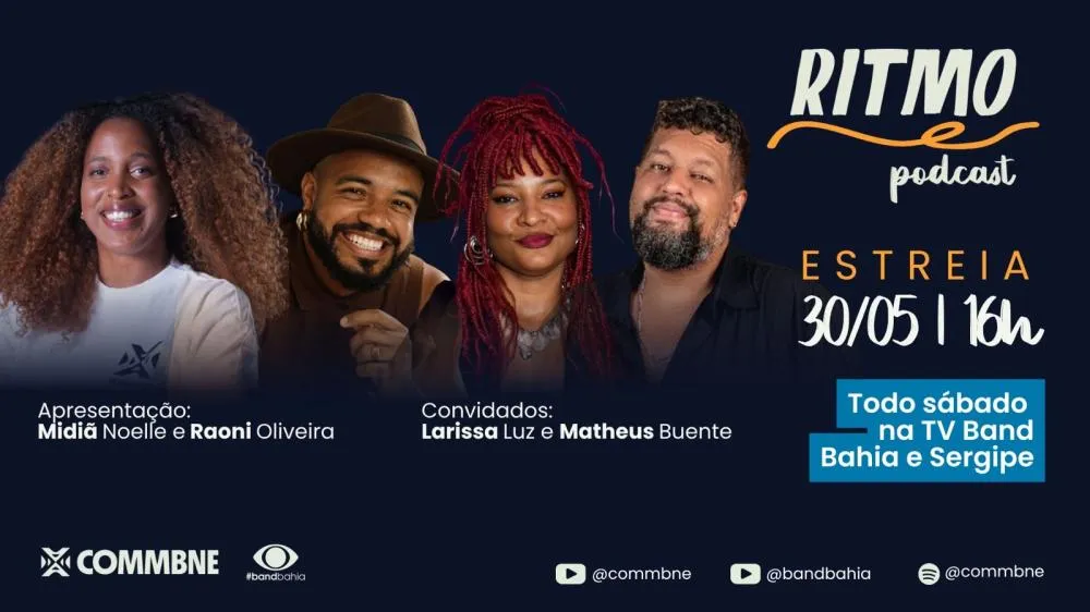 Podcast Ritmo traz conversas inéditas entre artistas e influenciadores sobre cultura, humor e democracia