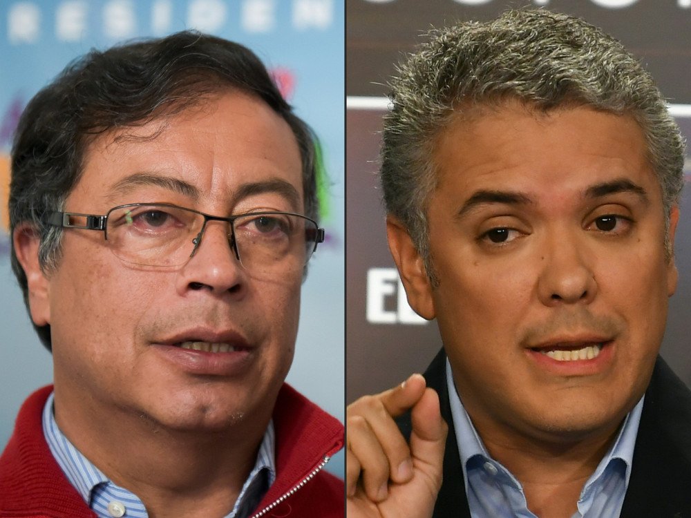 Duque e Petro vão a segundo turno de eleições presidenciais na Colômbia