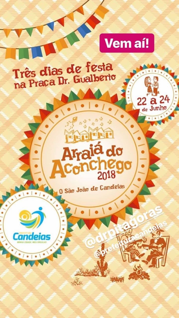 Vem ai, o Arraiá do Aconchego 2018