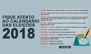 Eleições 2018: veja as principais datas do calendário eleitoral