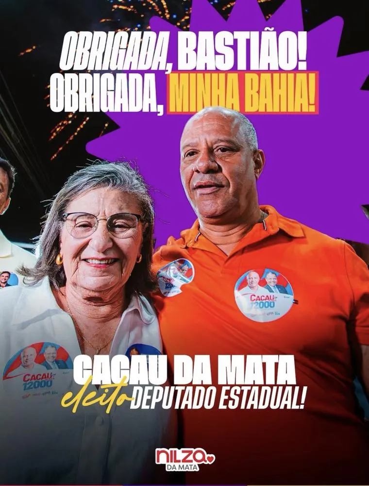 Com quase 50 mil votos Cacau da Mata é eleito Deputado Estadual da Bahia