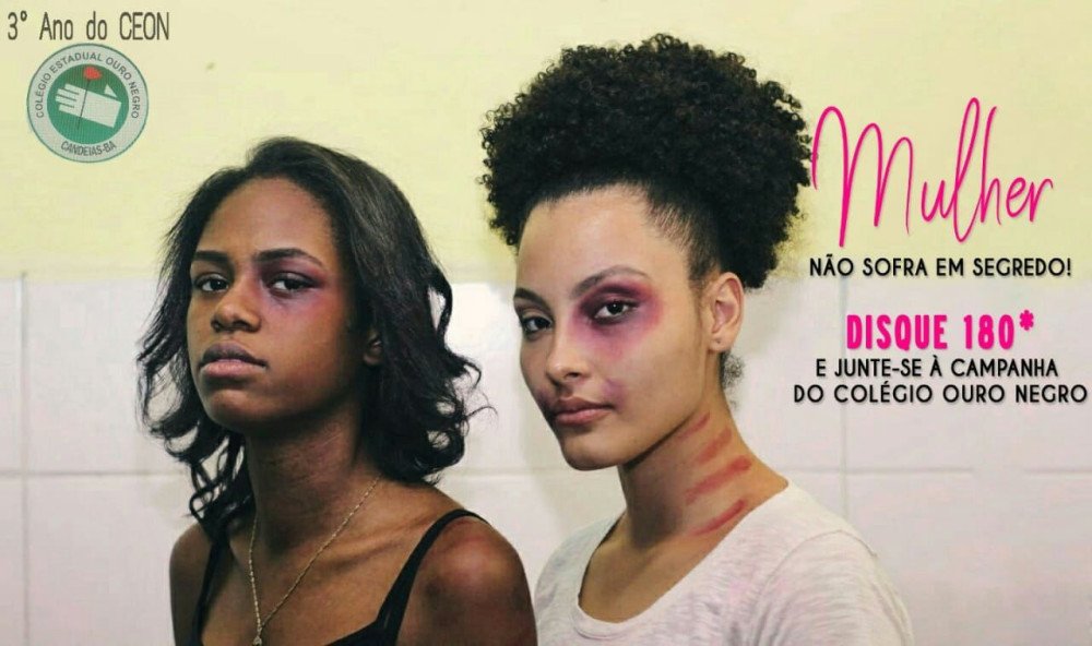 Colégio Ouro Negro realiza campanha no combate da violência contra a mulher ! Veja o vídeo de alerta.