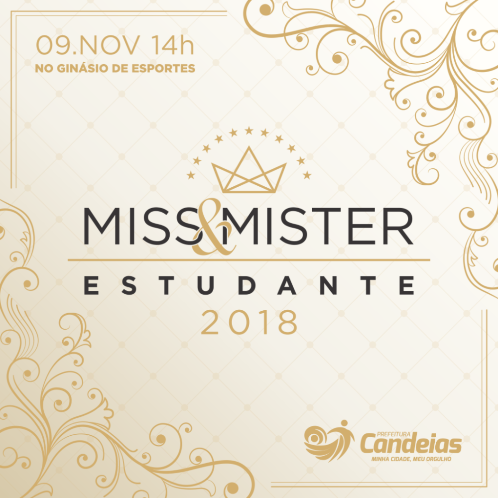 Final do concurso Miss e Mister Estudantil 2018 acontece dia 9