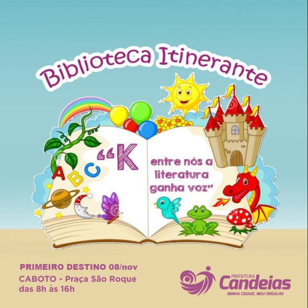 Prefeitura de Candeias realiza Biblioteca Itinerante em Caboto
