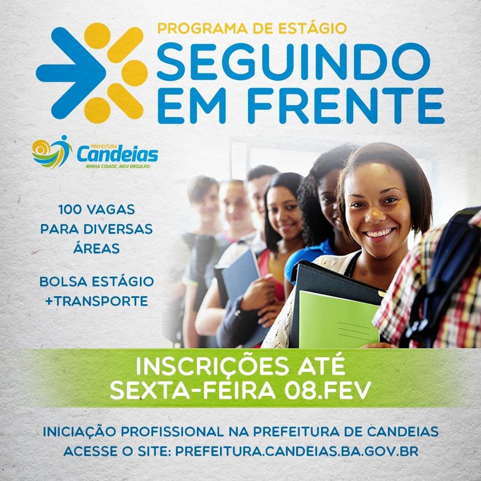 Candeias: Inscrições para programa de estágio terminam sexta-feira